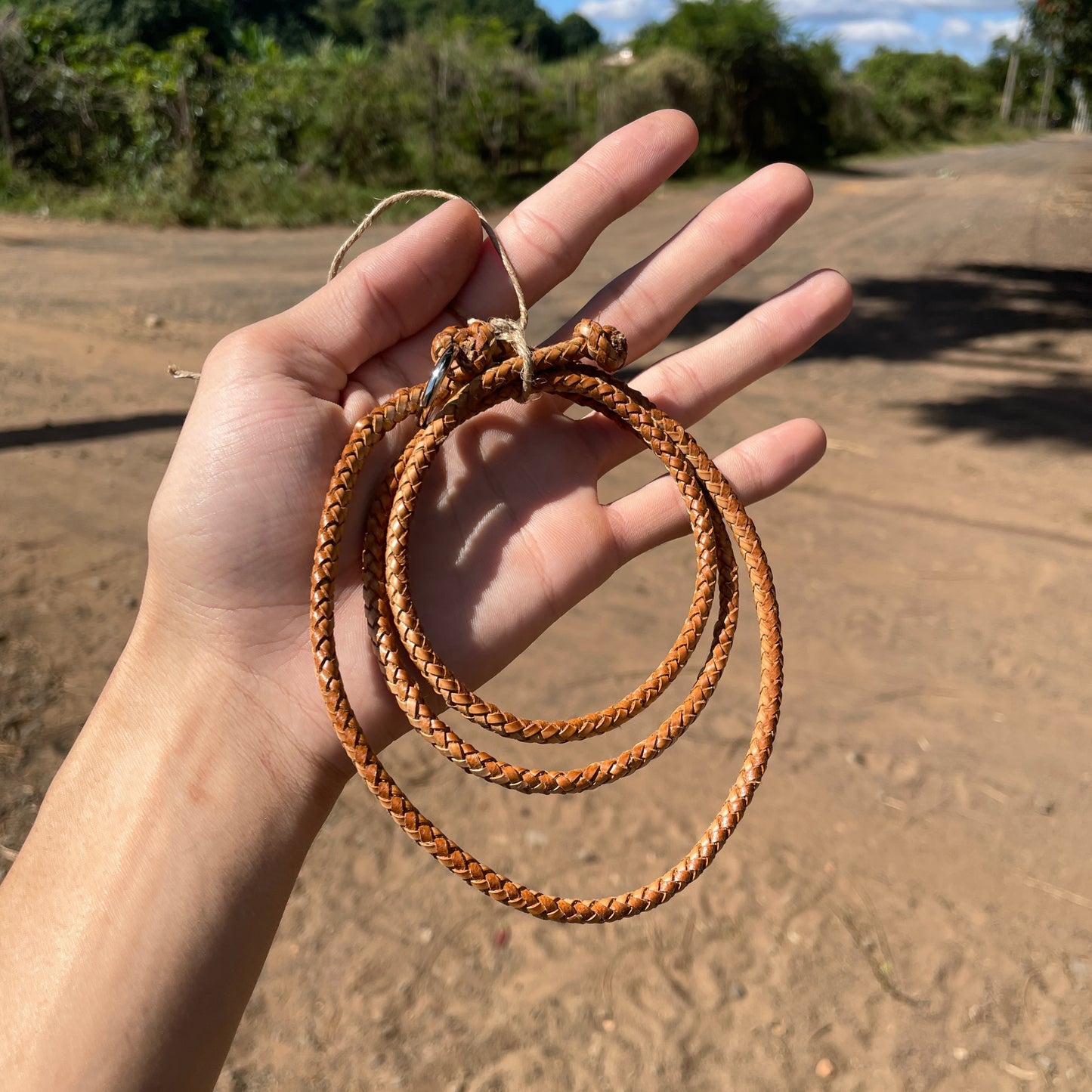 Laço de Couro Para Retrovisor